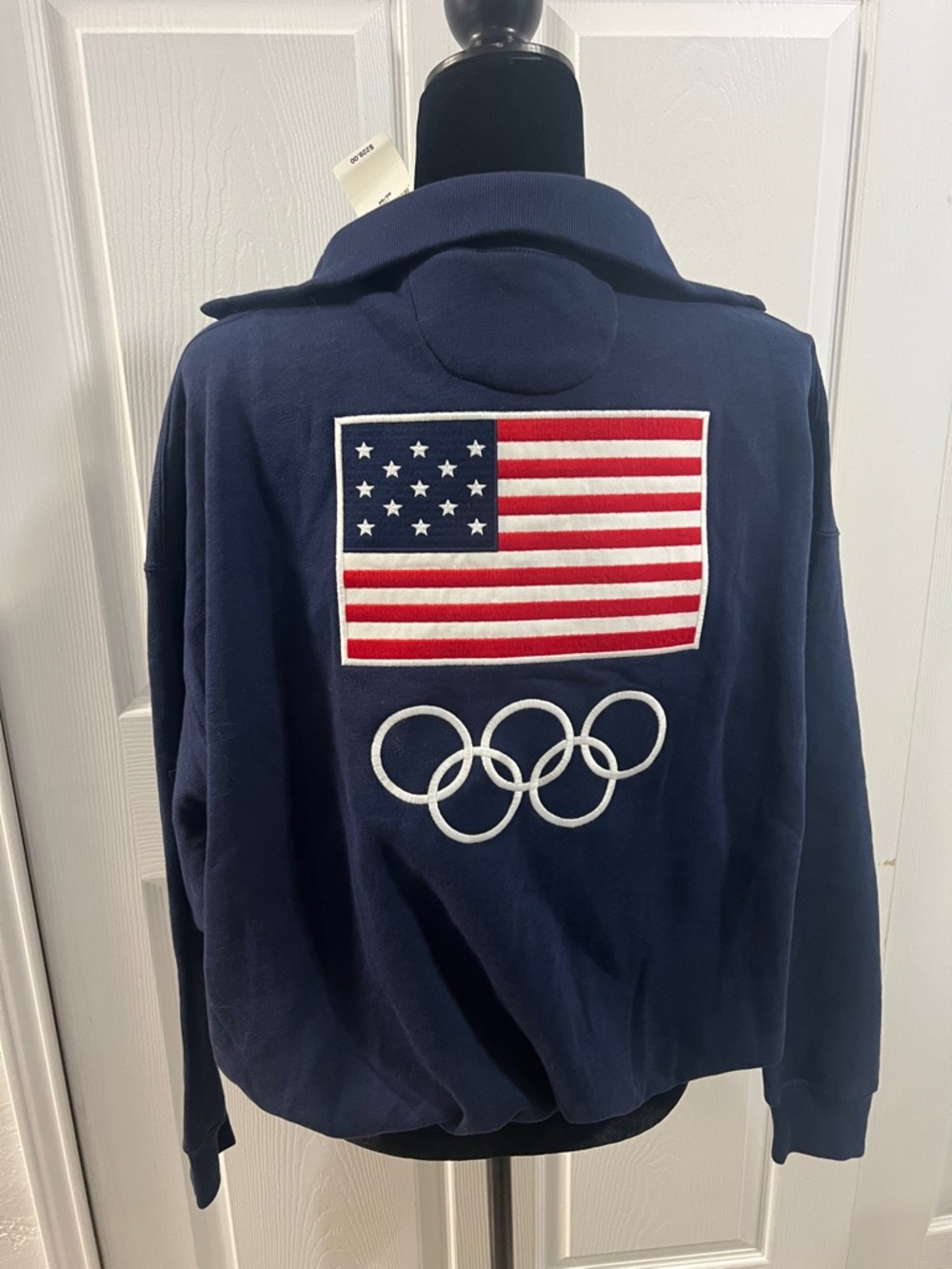 New Polo Ralph Lauren Team USA Fleece Button Mockneck - Picture 8 of 10